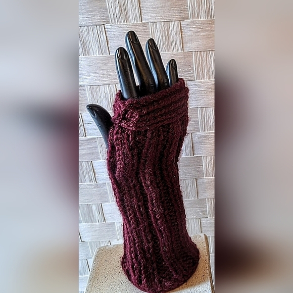 NWT Luxury Cashmere Blend Artisanal Fingerless Gloves - Picture 6 of 7
